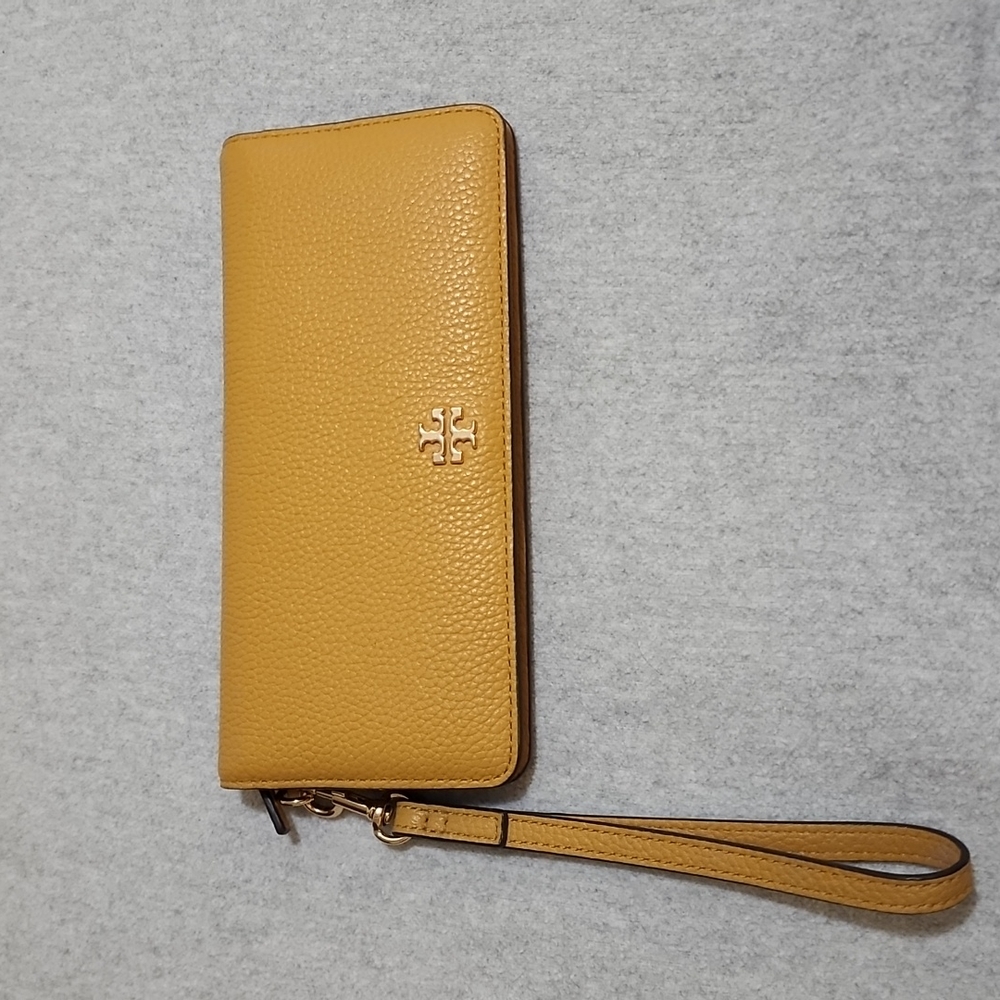 Yellow Tory Burch Wristlet/Wallet